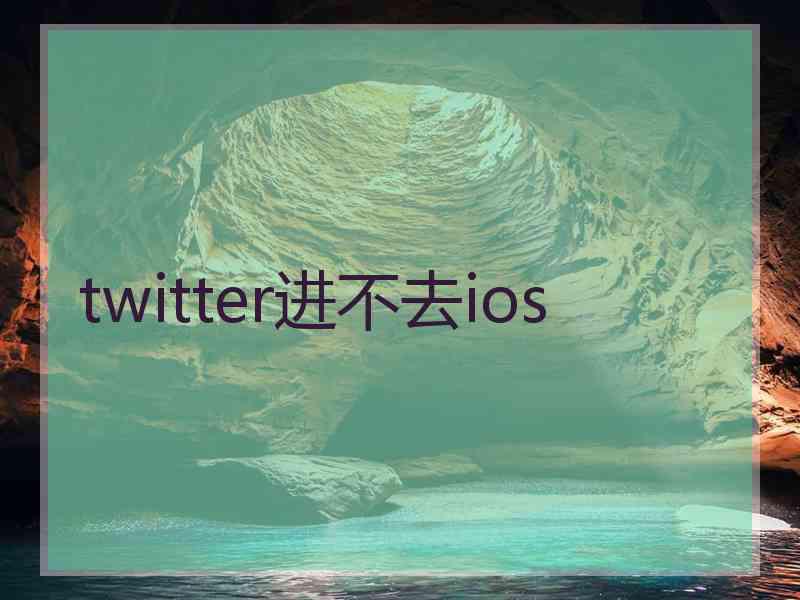 twitter进不去ios