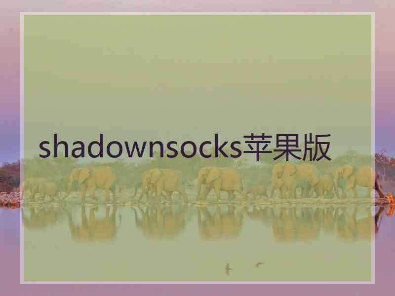 shadownsocks苹果版