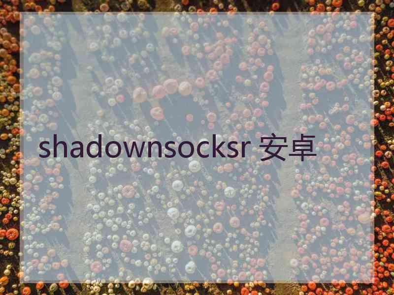 shadownsocksr 安卓