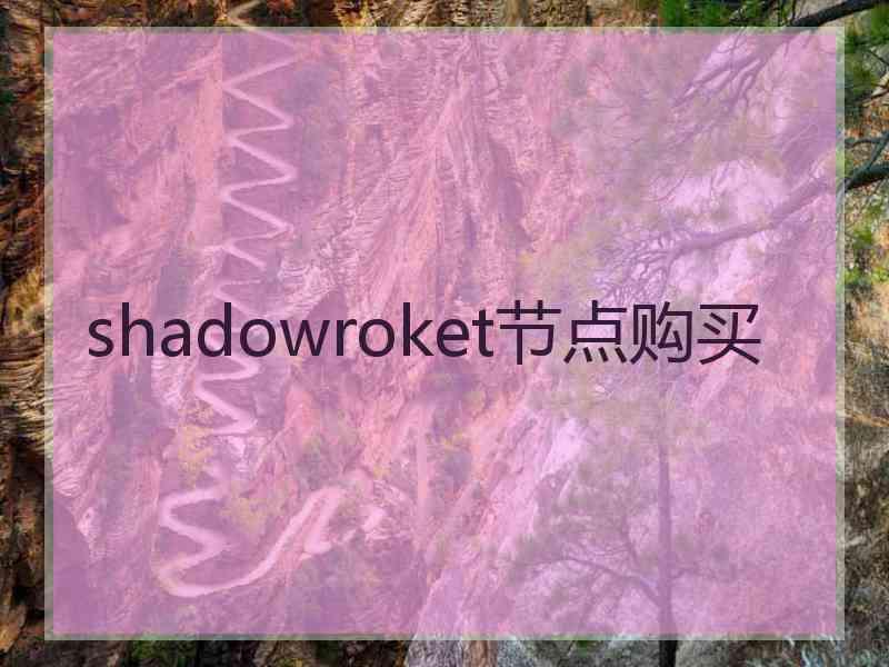 shadowroket节点购买