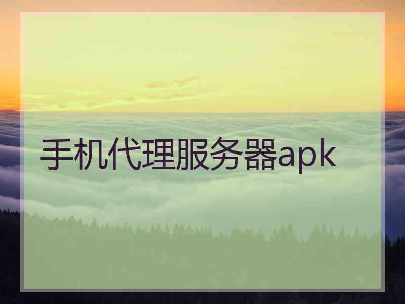 手机代理服务器apk