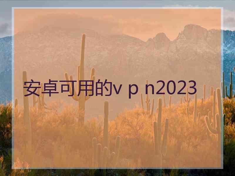 安卓可用的v p n2023