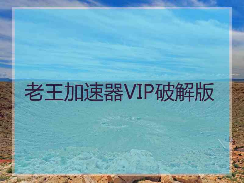 老王加速器VIP破解版