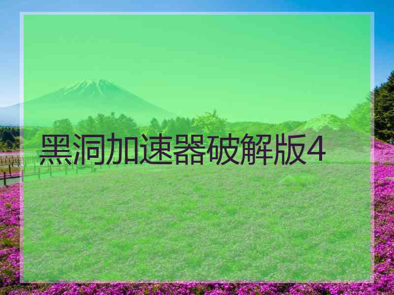 黑洞加速器破解版4